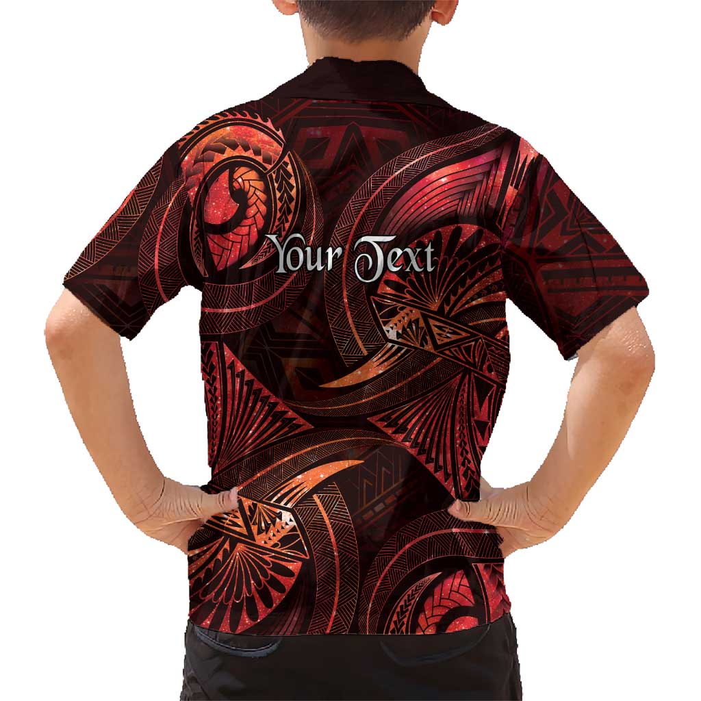 Personalised Polynesia Zodiac Scorpio Family Matching Short Sleeve Bodycon Dress and Hawaiian Shirt Galaxy Polynesian Pattern Chest Tattoo Style LT14 - Polynesian Pride