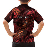 Personalised Polynesia Zodiac Scorpio Family Matching Summer Maxi Dress and Hawaiian Shirt Galaxy Polynesian Pattern Chest Tattoo Style LT14 - Polynesian Pride