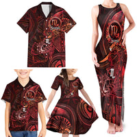 Personalised Polynesia Zodiac Scorpio Family Matching Tank Maxi Dress and Hawaiian Shirt Galaxy Polynesian Pattern Chest Tattoo Style LT14 - Polynesian Pride