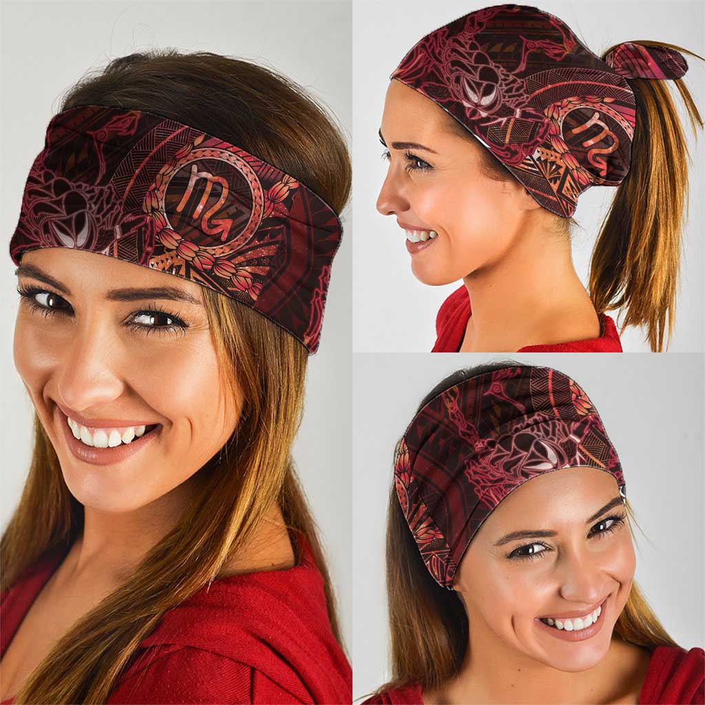 Personalised Polynesia Zodiac Scorpio Neck Gaiter Galaxy Polynesian Pattern Chest Tattoo Style
