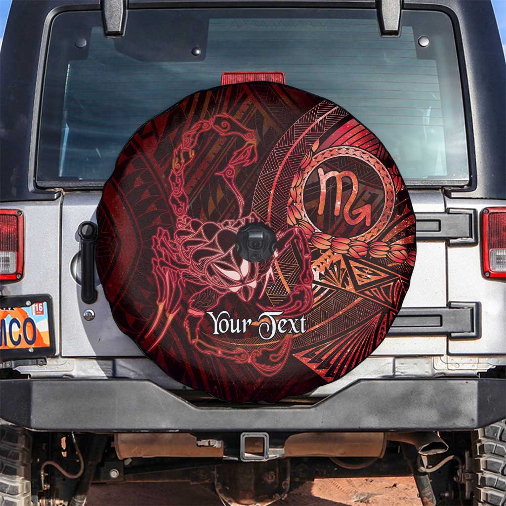 Personalised Polynesia Zodiac Scorpio Spare Tire Cover Galaxy Polynesian Pattern Chest Tattoo Style