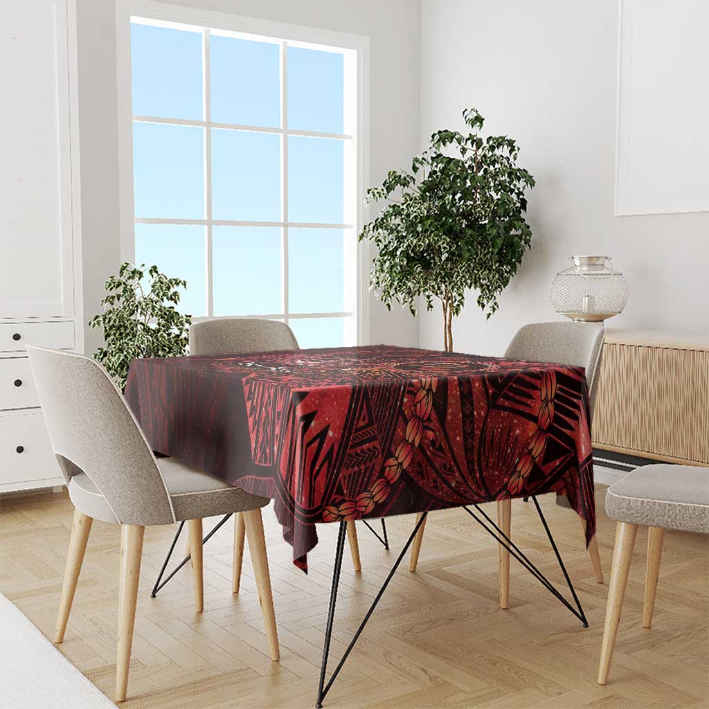 Personalised Polynesia Zodiac Scorpio Tablecloth Galaxy Polynesian Pattern Chest Tattoo Style