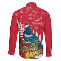 New Zealand Christmas In July Family Matching Puletasi and Hawaiian Shirt Tui Bird With Kowhai Meri Kirihimete LT14 - Polynesian Pride