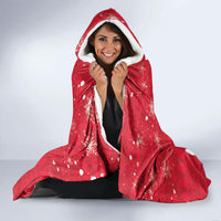 New Zealand Christmas In July Hooded Blanket Tui Bird With Kowhai Meri Kirihimete LT14 - Polynesian Pride