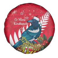 New Zealand Christmas In July Spare Tire Cover Tui Bird With Kowhai Meri Kirihimete LT14 - Polynesian Pride