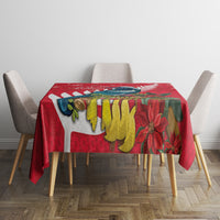 New Zealand Christmas In July Tablecloth Tui Bird With Kowhai Meri Kirihimete LT14 - Polynesian Pride