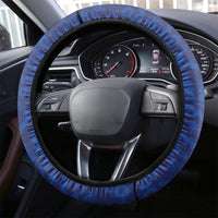 New Zealand Christmas In July Steering Wheel Cover Fiordland Penguin With Pohutukawa Flower LT14 - Polynesian Pride