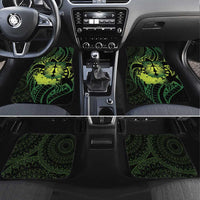 Kia Orana Kuki Airani Car Mats Cook Islands Tangaroa God Tatau Green LT14 Set 4pcs Green - Polynesian Pride