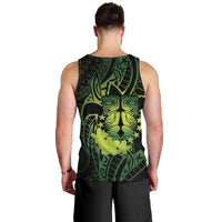 Kia Orana Kuki Airani Men Tank Top Cook Islands Tangaroa God Tatau Green LT14 - Polynesian Pride