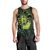 Kia Orana Kuki Airani Men Tank Top Cook Islands Tangaroa God Tatau Green LT14 - Polynesian Pride