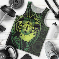 Kia Orana Kuki Airani Men Tank Top Cook Islands Tangaroa God Tatau Green LT14 - Polynesian Pride
