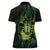 Kia Orana Kuki Airani Women Polo Shirt Cook Islands Tangaroa God Tatau Green