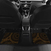 Kia Orana Kuki Airani Car Mats Cook Islands Tangaroa God Tatau Gold LT14 Set 2pcs - Back Gold - Polynesian Pride