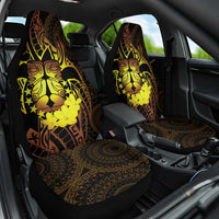 Kia Orana Kuki Airani Car Seat Cover Cook Islands Tangaroa God Tatau Gold LT14 One Size Gold - Polynesian Pride