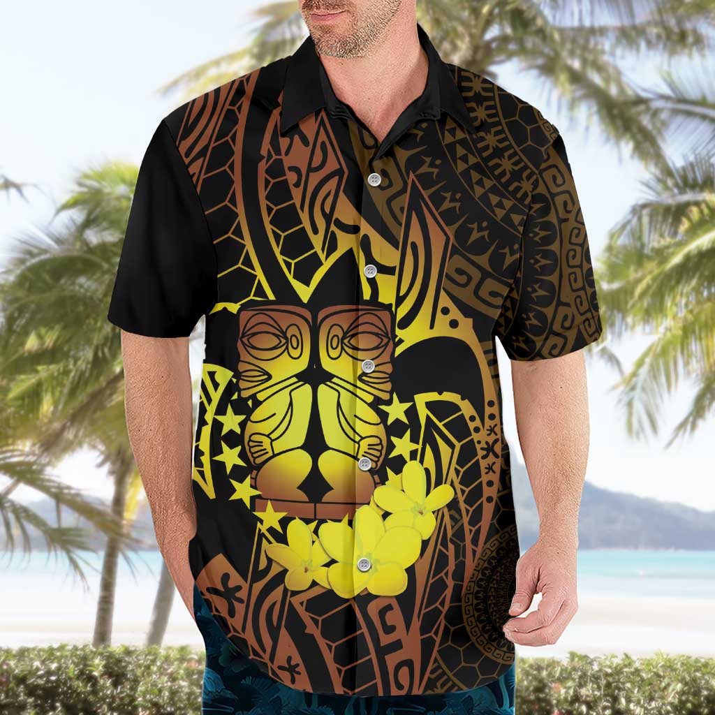 Kia Orana Kuki Airani Hawaiian Shirt Cook Islands Tangaroa God Tatau Gold LT14 - Polynesian Pride