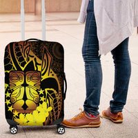 Kia Orana Kuki Airani Luggage Cover Cook Islands Tangaroa God Tatau Gold LT14 Gold - Polynesian Pride