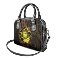 Kia Orana Kuki Airani Shoulder Handbag Cook Islands Tangaroa God Tatau Gold LT14 - Polynesian Pride