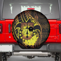 Kia Orana Kuki Airani Spare Tire Cover Cook Islands Tangaroa God Tatau Gold LT14 - Polynesian Pride