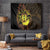 Kia Orana Kuki Airani Tapestry Cook Islands Tangaroa God Tatau Gold