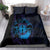 Kia Orana Kuki Airani Bedding Set Cook Islands Tangaroa God Tatau Purple