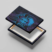 Kia Orana Kuki Airani Canvas Wall Art Cook Islands Tangaroa God Tatau Purple LT14 - Polynesian Pride