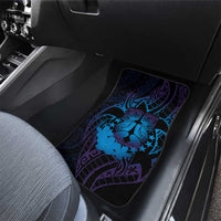 Kia Orana Kuki Airani Car Mats Cook Islands Tangaroa God Tatau Purple LT14 - Polynesian Pride