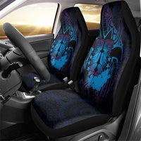 Kia Orana Kuki Airani Car Seat Cover Cook Islands Tangaroa God Tatau Purple LT14 - Polynesian Pride