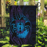 Kia Orana Kuki Airani Garden Flag Cook Islands Tangaroa God Tatau Purple LT14 Garden Flag Purple - Polynesian Pride