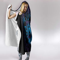 Kia Orana Kuki Airani Hooded Blanket Cook Islands Tangaroa God Tatau Purple LT14 - Polynesian Pride