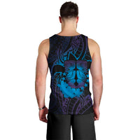 Kia Orana Kuki Airani Men Tank Top Cook Islands Tangaroa God Tatau Purple LT14 - Polynesian Pride
