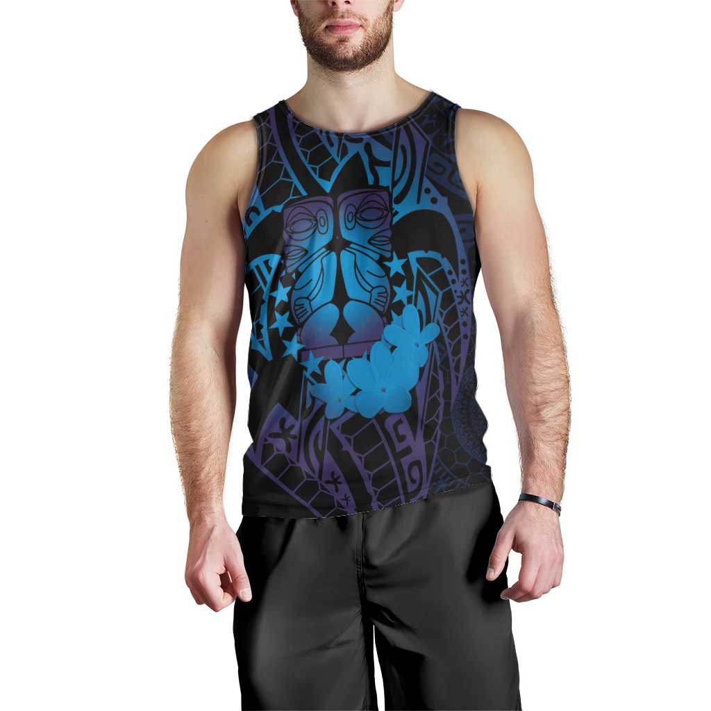 Kia Orana Kuki Airani Men Tank Top Cook Islands Tangaroa God Tatau Purple LT14 - Polynesian Pride