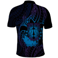 Kia Orana Kuki Airani Polo Shirt Cook Islands Tangaroa God Tatau Purple LT14 - Polynesian Pride