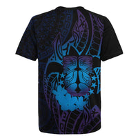 Kia Orana Kuki Airani Rugby Jersey Cook Islands Tangaroa God Tatau Purple LT14 - Polynesian Pride