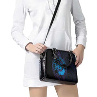 Kia Orana Kuki Airani Shoulder Handbag Cook Islands Tangaroa God Tatau Purple LT14 - Polynesian Pride