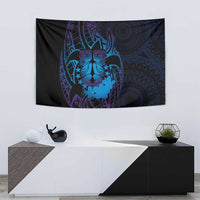 Kia Orana Kuki Airani Tapestry Cook Islands Tangaroa God Tatau Purple LT14 - Polynesian Pride