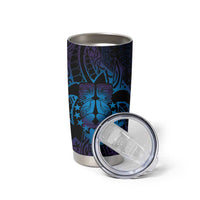 Kia Orana Kuki Airani Tumbler Cup Cook Islands Tangaroa God Tatau Purple LT14 - Polynesian Pride