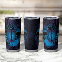 Kia Orana Kuki Airani Tumbler Cup Cook Islands Tangaroa God Tatau Purple LT14 - Polynesian Pride