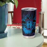 Kia Orana Kuki Airani Tumbler Cup Cook Islands Tangaroa God Tatau Purple LT14 - Polynesian Pride
