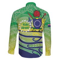 Te Maeva Nui Cook Islands Family Matching Off The Shoulder Long Sleeve Dress and Hawaiian Shirt 60th Independence Anniversary Proud LT14 - Polynesian Pride