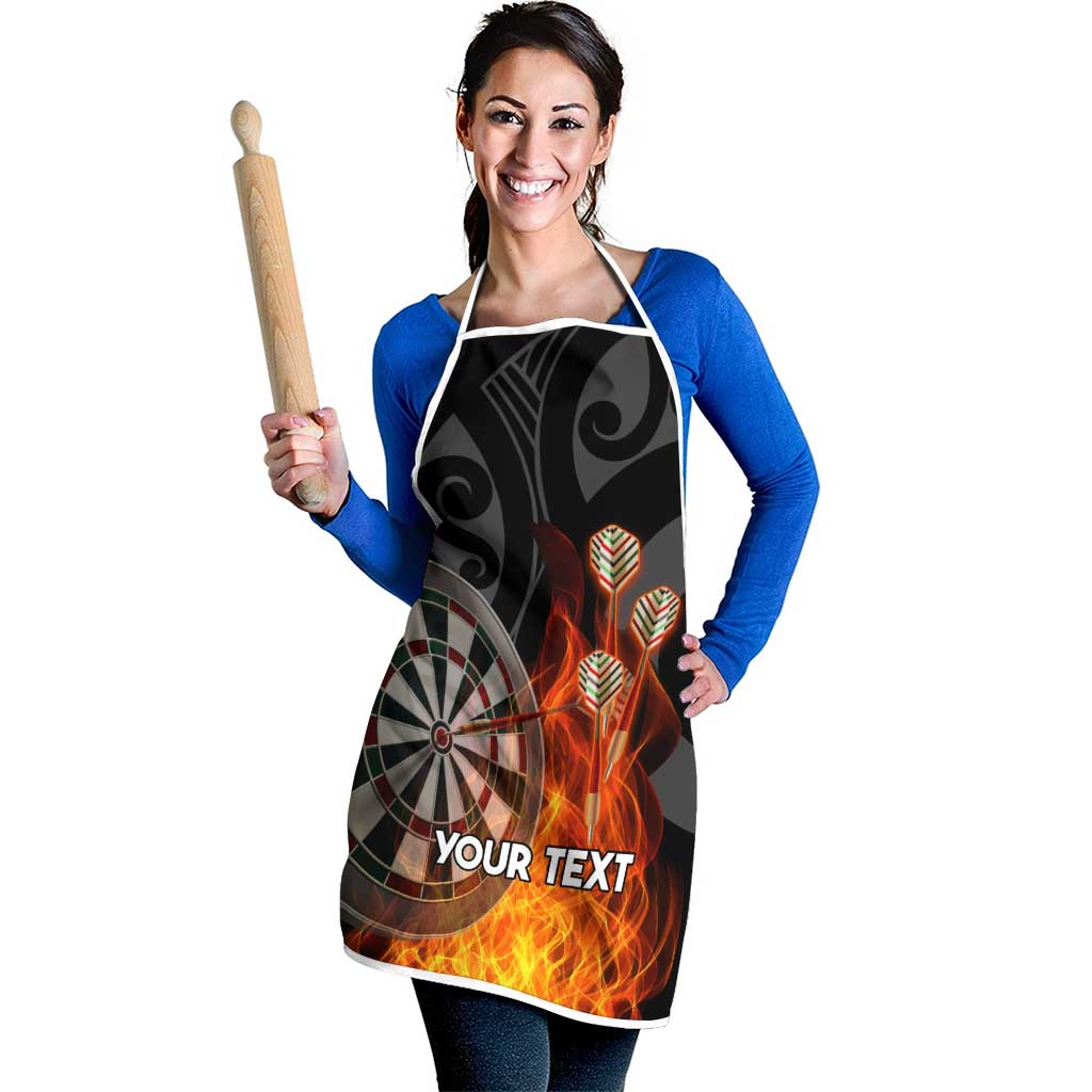Personalised Aotearoa Darts Apron Maori Koru Flaming Dartboard LT14 - Polynesian Pride