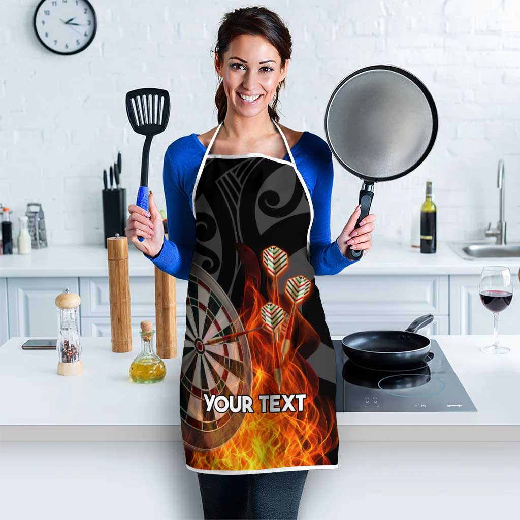 Personalised Aotearoa Darts Apron Maori Koru Flaming Dartboard LT14 - Polynesian Pride