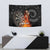 Personalised Aotearoa Darts Tapestry Maori Koru Flaming Dartboard