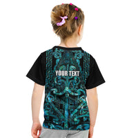 Maori Language Week Personalised Kid T Shirt Kia Mau Ki To Ukaipo Paua Shell Color LT14 - Polynesian Pride