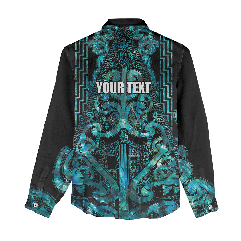 Maori Language Week Personalised Women Casual Shirt Kia Mau Ki To Ukaipo Paua Shell Color LT14 - Polynesian Pride