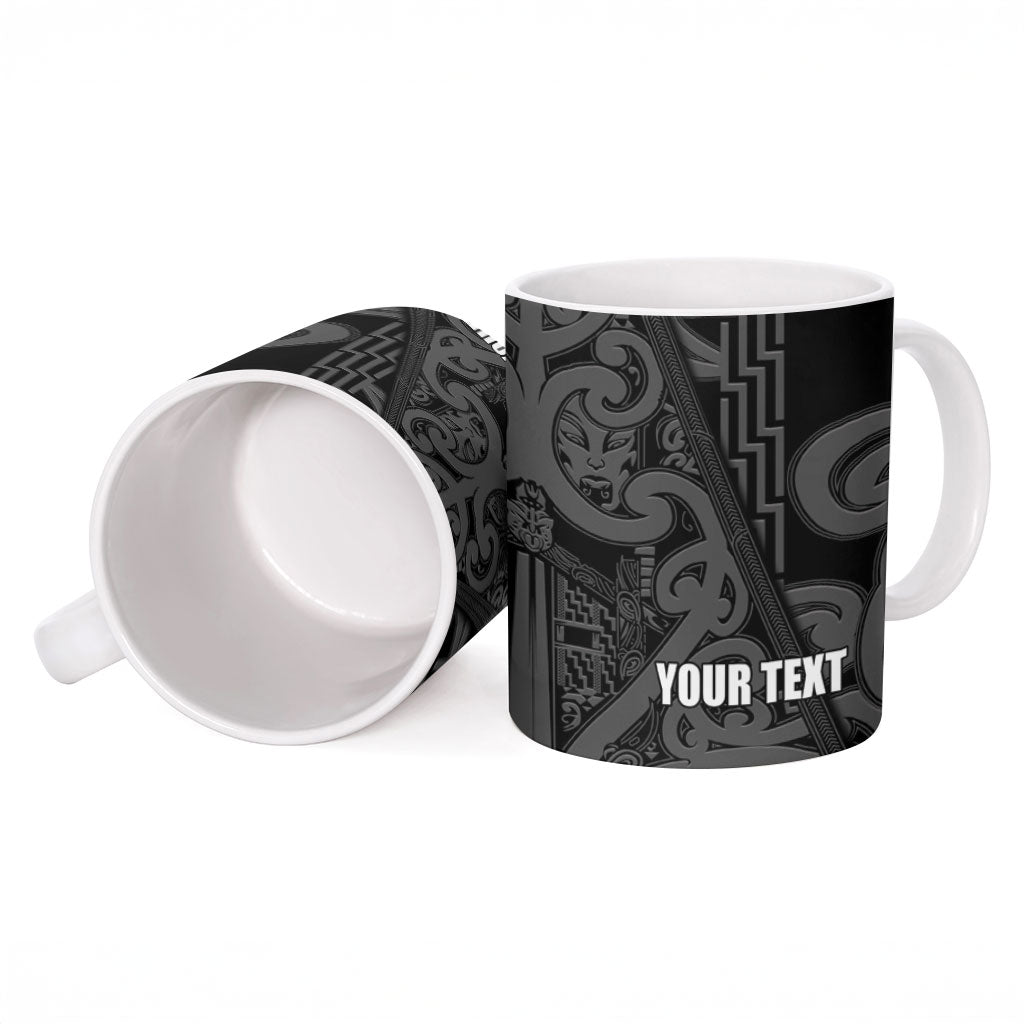 Maori Language Week Personalised Ceramic Mug Kia Mau Ki To Ukaipo Grey Color LT14 - Polynesian Pride