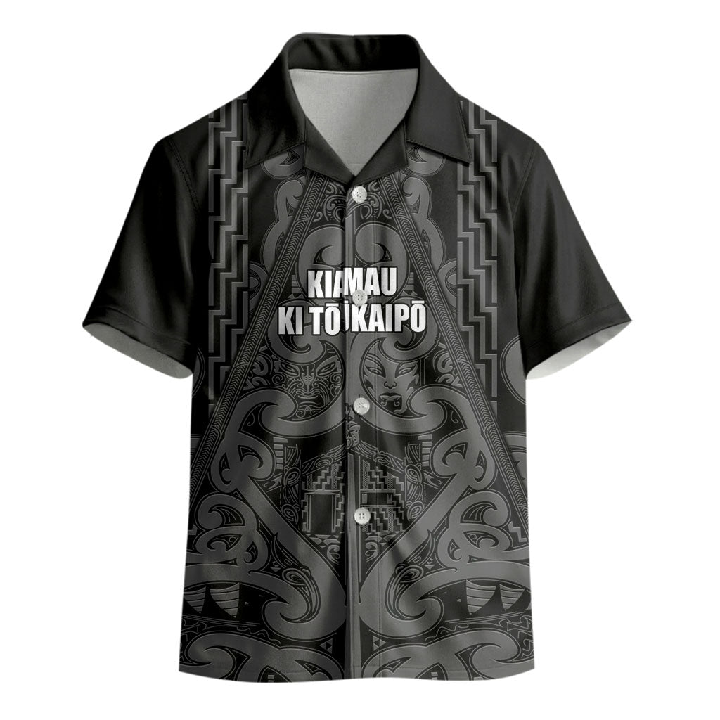 Maori Language Week Personalised Kid Hawaiian Shirt Kia Mau Ki To Ukaipo Grey Color LT14 - Polynesian Pride