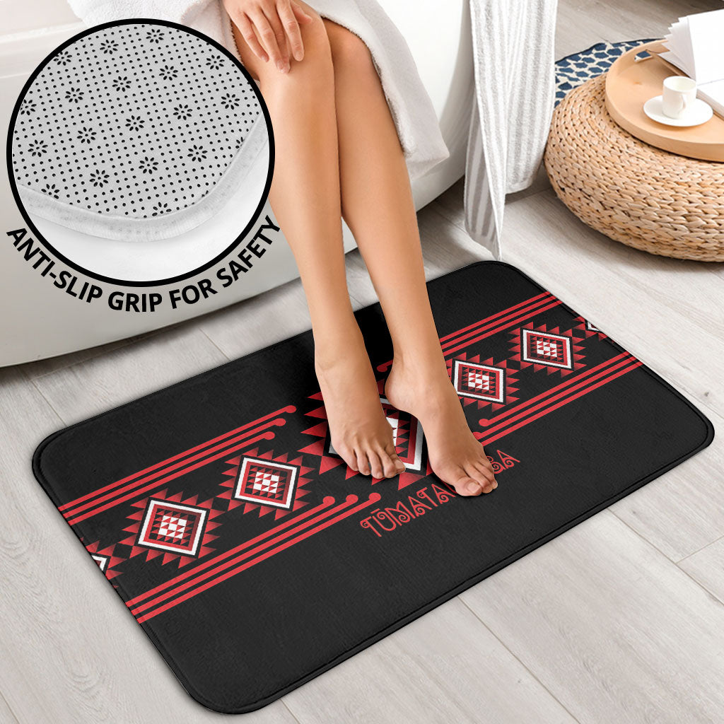 Aotearoa Atua Tumatauenga Bathroom Set Maori God Of War Taniko Motifs LT14 - Polynesian Pride