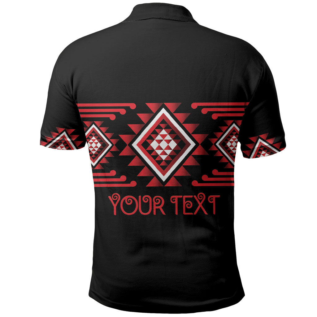 Aotearoa Atua Tumatauenga Personalised Polo Shirt Maori God Of War Taniko Motifs LT14 - Polynesian Pride