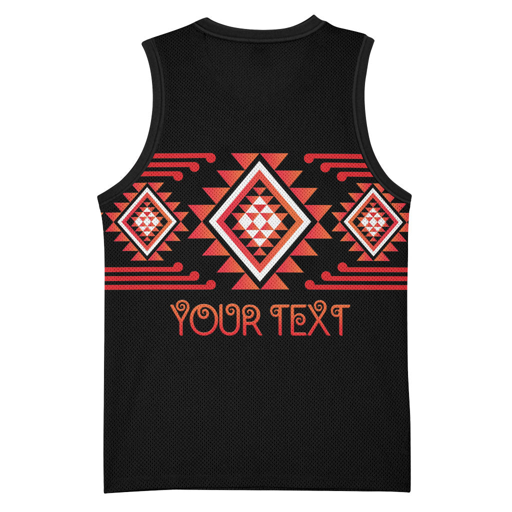 Aotearoa Atua Ruaumoko Personalised Basketball Jersey Maori Powerful God Taniko Motifs LT14 - Polynesian Pride