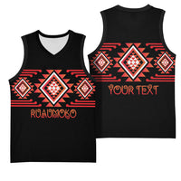 Aotearoa Atua Ruaumoko Personalised Basketball Jersey Maori Powerful God Taniko Motifs LT14 - Polynesian Pride